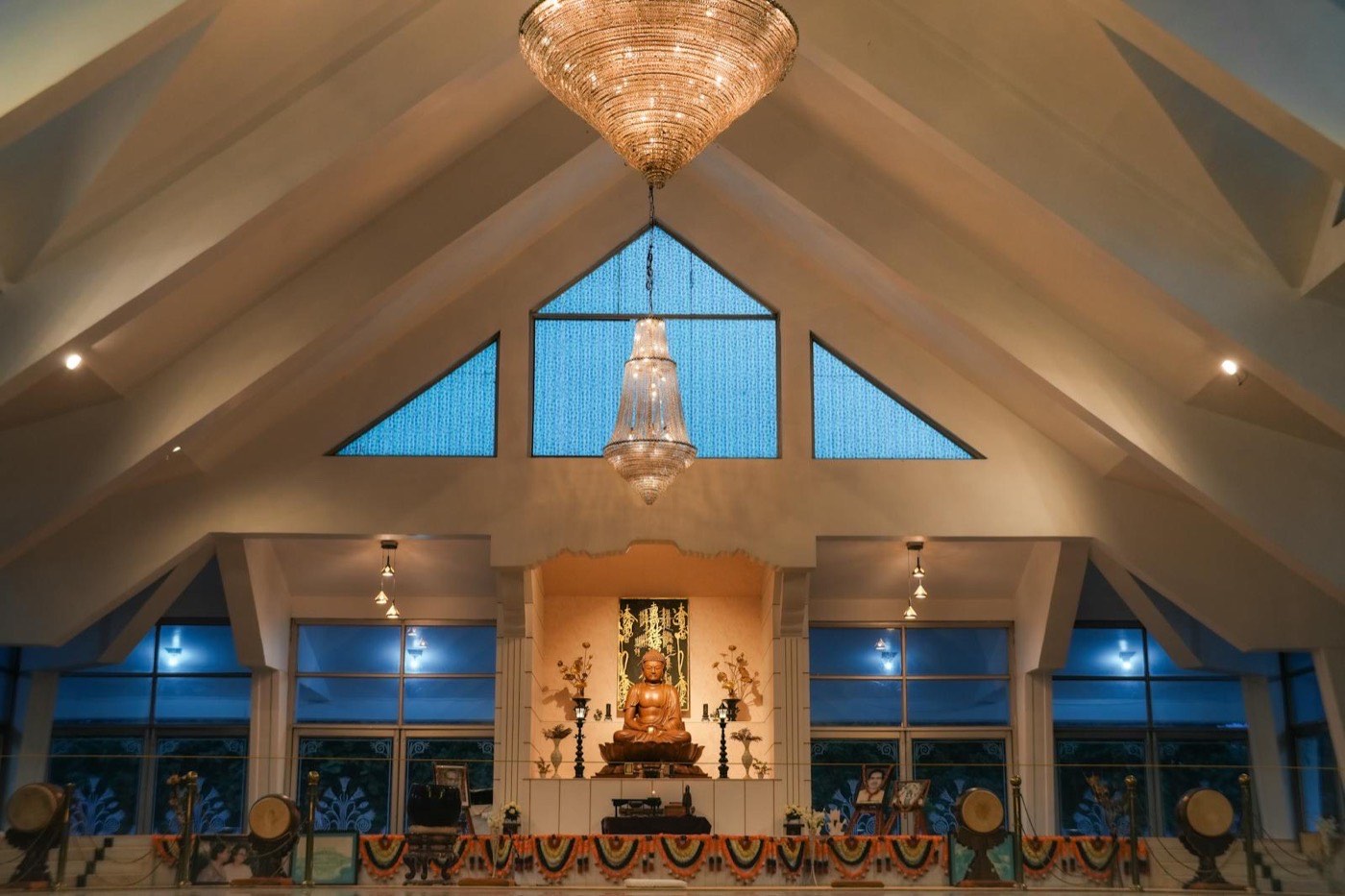 Temple ambience with sacred altar